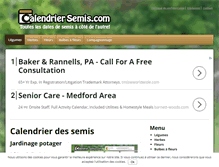 Tablet Screenshot of calendriersemis.com
